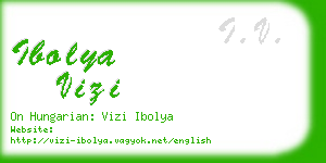 ibolya vizi business card